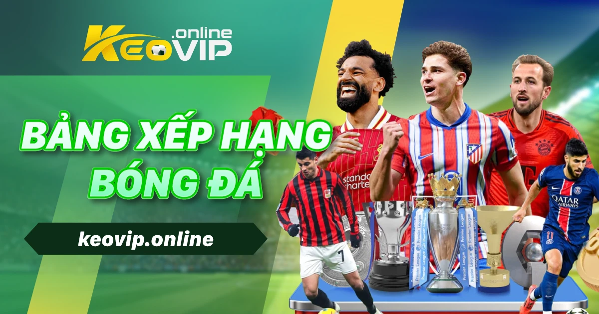 bang xep hang bong da